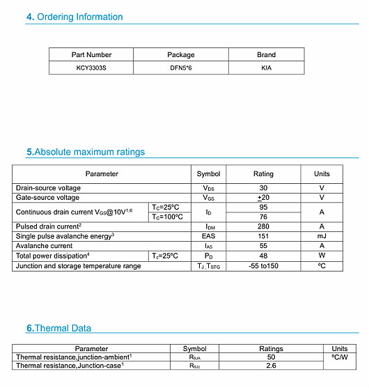 30v95a，MOS管30V95A