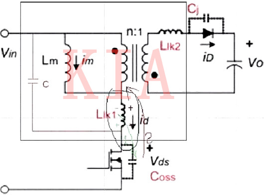 開關MOS電流波形