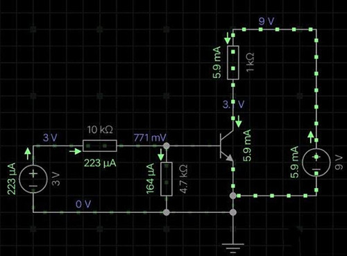 三極管在飽和區做電子開關分析-KIA MOS管