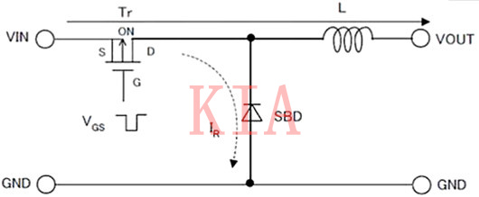 電感的升壓、降壓原理圖文分析-KIA MOS管