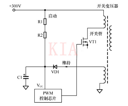 【電路設(shè)計(jì)】場(chǎng)效應(yīng)管開(kāi)關(guān)電源啟動(dòng)電路圖-KIA MOS管