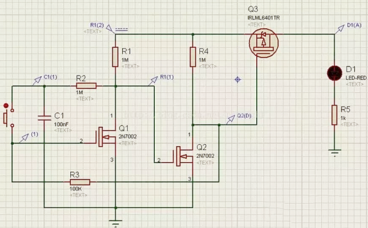 單鍵開(kāi)關(guān)機(jī)電路