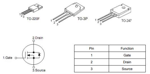 ?16n50參數(shù)及代換,KIA16N50H場效應管參數(shù),中文資料-KIA MOS管