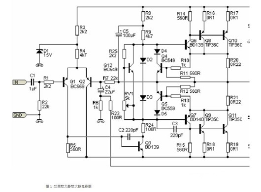 音頻功放電路圖
