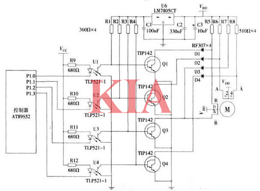 兩相步進電機驅(qū)動電路