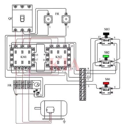 電機(jī)正反轉(zhuǎn)控制接線