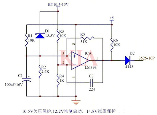逆變器,欠壓過壓保護(hù)電路