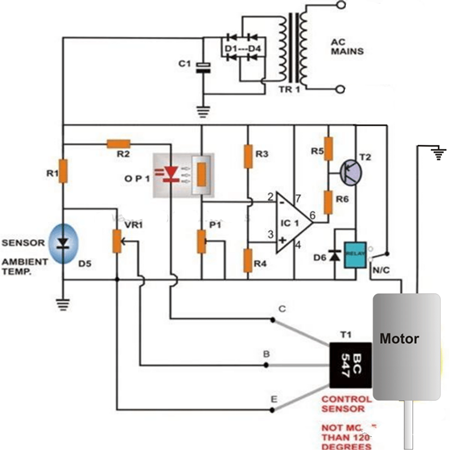 電機(jī)保護(hù)電路,電機(jī)過熱保護(hù)電路分享-KIA MOS管