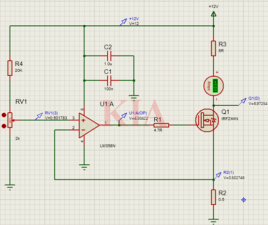 led恒流源電路工作原理,恒流源電路圖-KIA MOS管