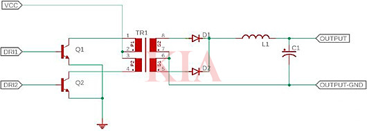 推挽式變換器,原理