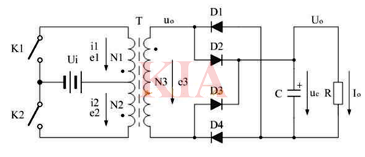 推挽式開關(guān)電源變換電路圖-KIA MOS管