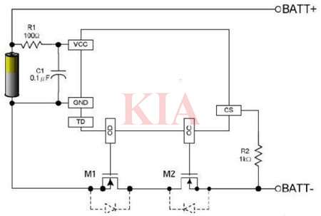 單節(jié)鋰電池保護(hù)電路