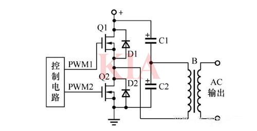 單相逆變器,電路圖