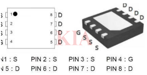 dfn3x3封裝尺寸,dfn3*3封裝尺寸圖-KIA MOS管