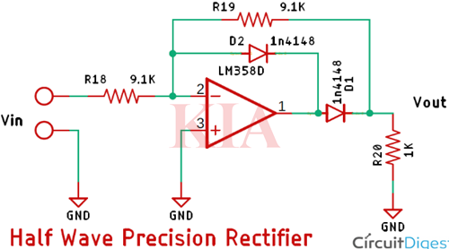 精密整流電路詳解,精密全波整流電路圖-KIA MOS管