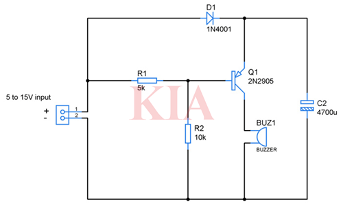 報(bào)警電路圖,報(bào)警器電路