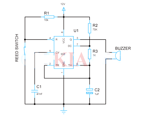 555報(bào)警器電路