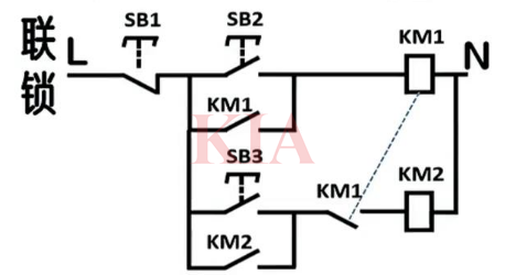 聯(lián)鎖電路圖,聯(lián)鎖電路工作原理-KIA MOS管