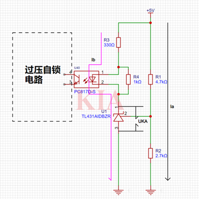 過壓自鎖電路,過壓保護(hù)電路分享-KIA MOS管
