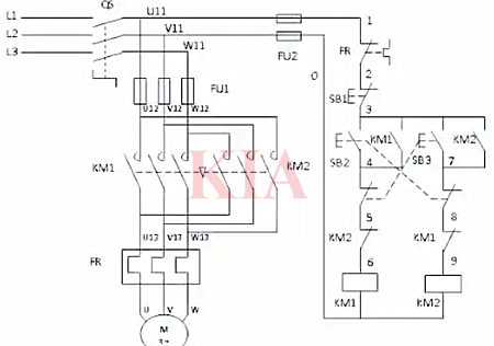 互鎖正反轉(zhuǎn)控制電路