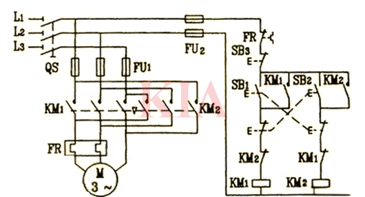 三相電機正反轉(zhuǎn),雙重互鎖正反轉(zhuǎn)控制線路原理-KIA MOS管