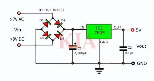 5v穩(wěn)壓電源電路
