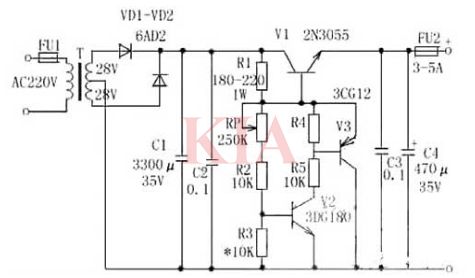7805穩(wěn)壓電源電路