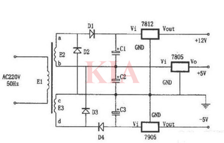 7805穩(wěn)壓電源電路