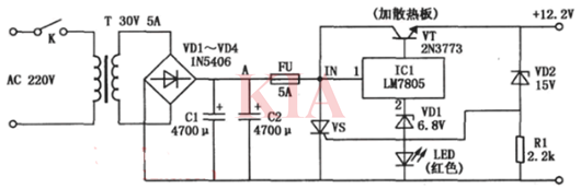 12v過壓保護(hù)電路,原理圖分享-KIA MOS管