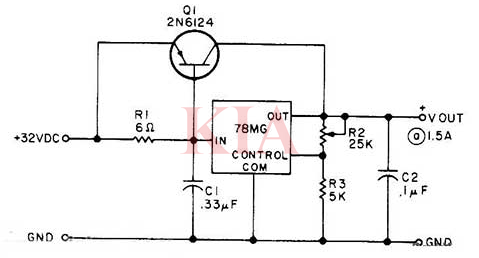 可調(diào)穩(wěn)壓電源電路