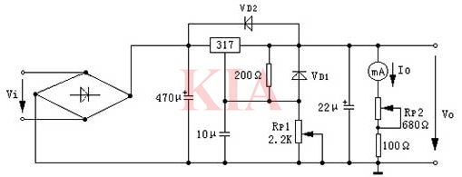三端可調(diào)穩(wěn)壓電路圖,原理圖分享-KIA MOS管